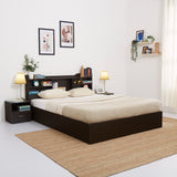 Green Soul Maybelle Queen bed with headboard & Box Storage furniture Green Soul Ergonomics Wenge  