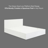Green Soul Zenith Queen bed with Box Storage furniture Green Soul Ergonomics   