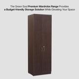 Green Soul Merlin 2-Door Wardrobe