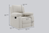 Green Soul® Laze Single Seater RRR Recliner Sofa