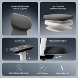 Green Soul Cosmos Superb Minimal Design Ergonomic Office Chair | Intelli-Adapt | 3D Armrest