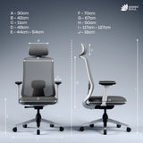 Green Soul Cosmos Superb Minimal Design Ergonomic Office Chair | Intelli-Adapt | 3D Armrest