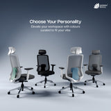 Green Soul Cosmos Superb Minimal Design Ergonomic Office Chair | Intelli-Adapt | 3D Armrest