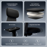 Green Soul Cosmos Superb Minimal Design Ergonomic Office Chair | Intelli-Adapt | 3D Armrest