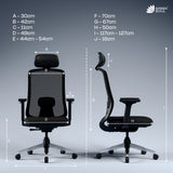 Green Soul Cosmos Superb Minimal Design Ergonomic Office Chair | Intelli-Adapt | 3D Armrest