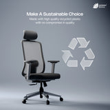 Cosmos Lite Minimal Design Ergonomic Office Chair | Synchro-Tilt Recline