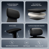 Cosmos Lite Minimal Design Ergonomic Office Chair | Synchro-Tilt Recline