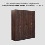 Green Soul Avalon 4-Door Wardrobe furniture Green Soul Ergonomics   