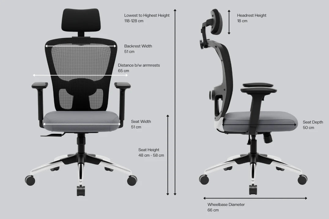 Green Soul Renewed Jupiter Pro High Back Mesh Office Chair