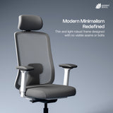 Cosmos Pro Minimal Design Ergonomic Office Chair | Intelli-Adapt | 4D armrest