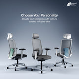 Cosmos Pro Minimal Design Ergonomic Office Chair | Intelli-Adapt | 4D armrest