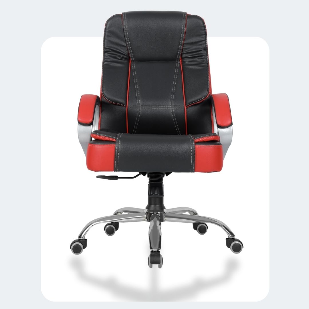 Green Soul Renewed Vienna Mid Back Executive Chair Renewed Green Soul Ergonomics red  