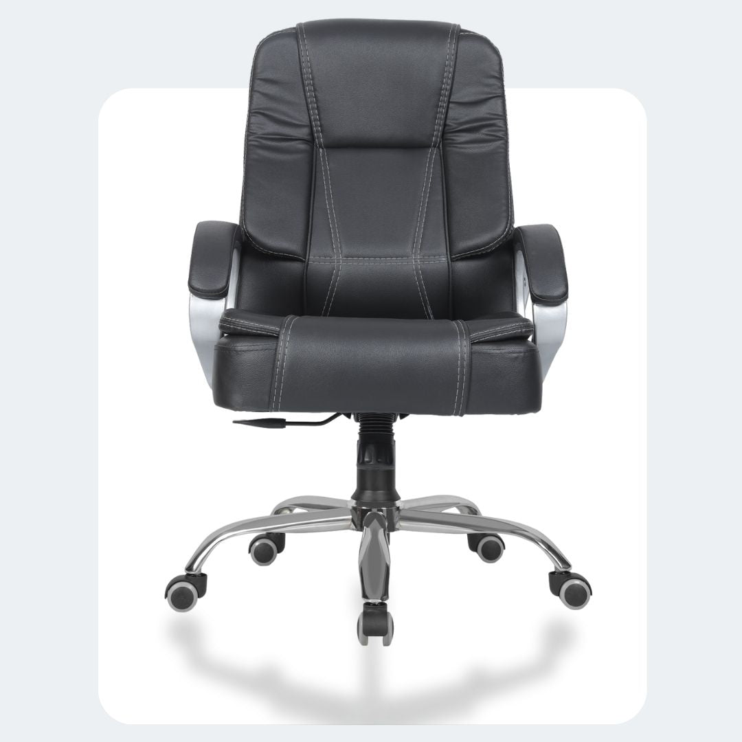 Green Soul Renewed Vienna Mid Back Executive Chair Renewed Green Soul Ergonomics epic_black  